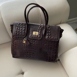 Women’s Brown Crocodile Leather Bag